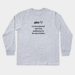 Glee/Kurt/Role of Kicker Kids Long Sleeve T-Shirt